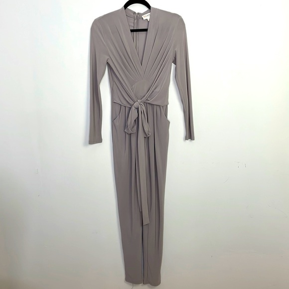 L’ATISTE By Amy Grey Pleated Tie Front Jumpsuit - Picture 1 of 14